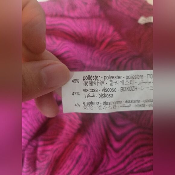 Zara Trouser Fuchsia Flare Pants Size M - Picture 3 of 8